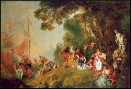 Antoine Watteau - Pellegrinaggio all'isola di Citera